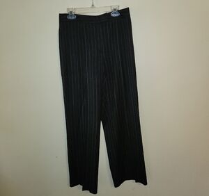 Valerie Stevens Charcoal Pinstripe Dress Pants